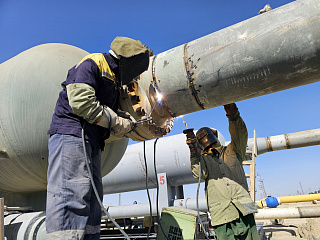 В Газлийском магистральном газопроводном управлении на компрессорной станции ДКС-4 были проведены работы по установке фильтр-сепараторов